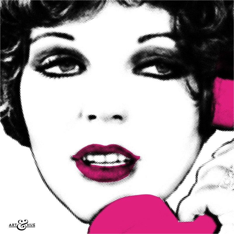 Hold the phone it's Joan Collins pop art