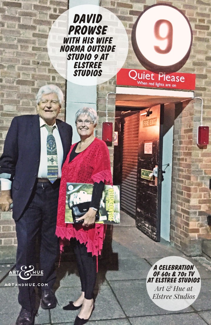 David Prowse with his wife Christine outside Studio 9 at Elstree Studios