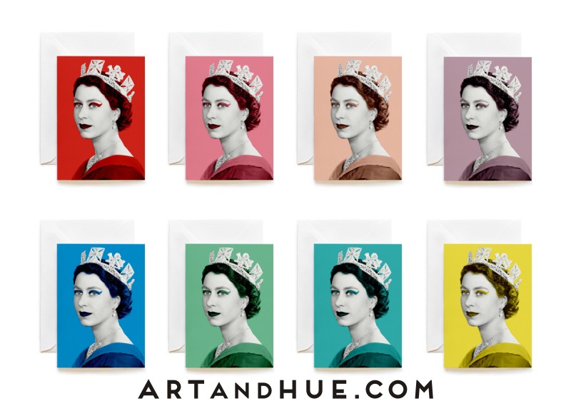 Queen Elizabeth II Group of 8 Greeting Cards