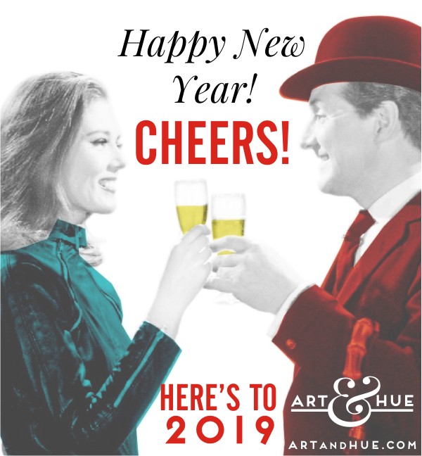 Happy New Year from Art & Hue & cheers to a wonderful 2019