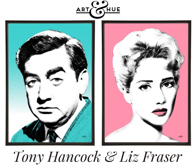 Tony Hancock & Liz Fraser prints by Art & Hue