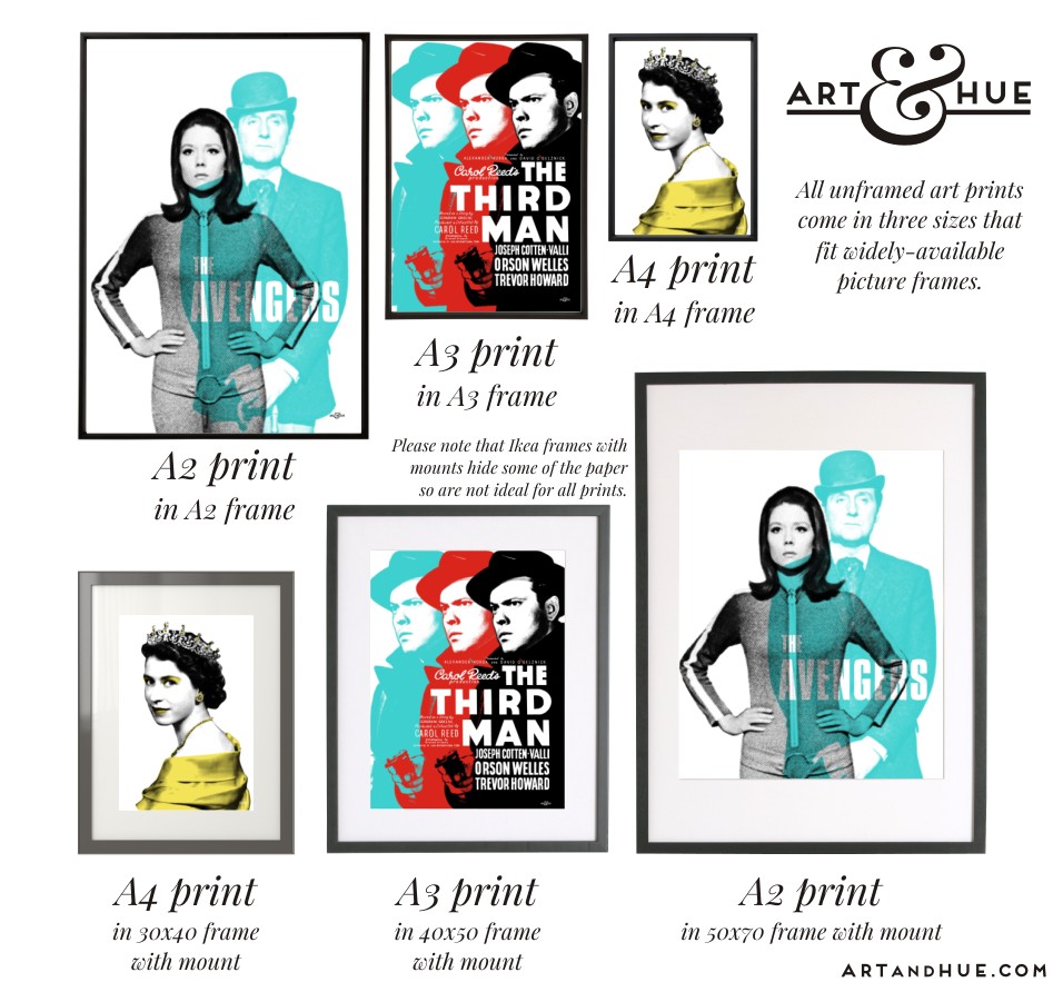 Art Prints Framing Guide Frame Sizes A2_A3_A4