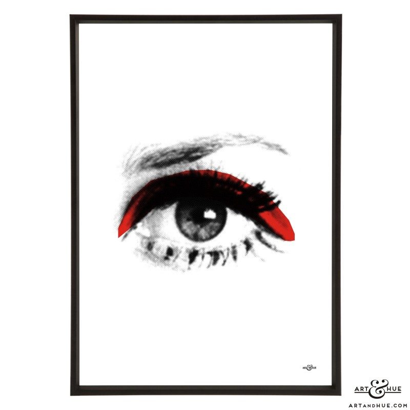 Eye pop art print by Art & Hue