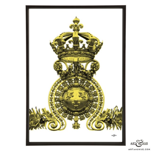 Versailles Crown pop art print by Art & Hue