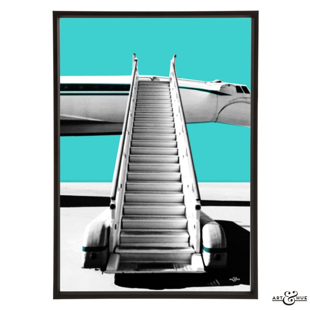 Airplane Airstairs - Stylish Pop Art - Bespoke & Custom Art | Art & Hue