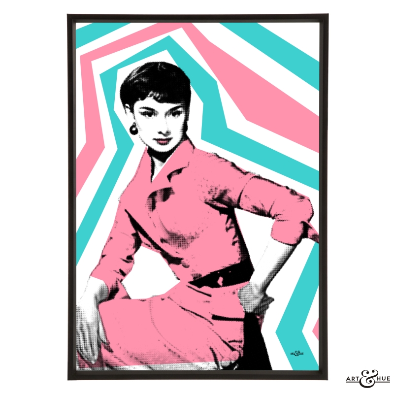 Audrey Hepburn Poster A4 A3 Pop Art Style