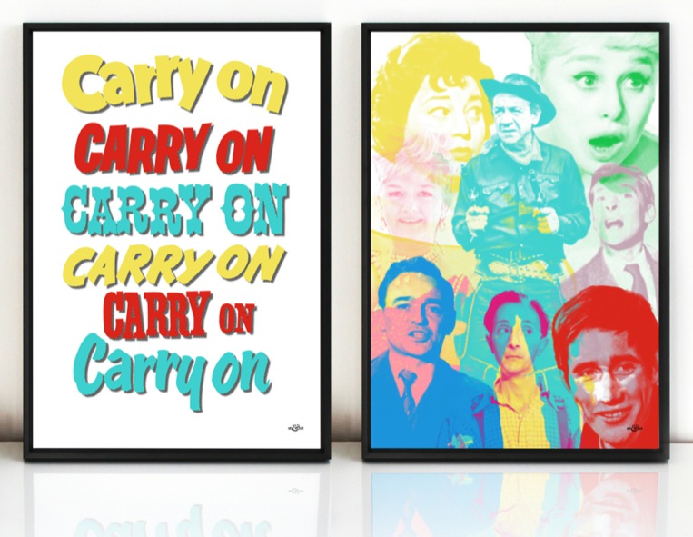 Carry On FIlms Pop Art prints by Art & Hue - Stylish Pop Art | Art & Hue