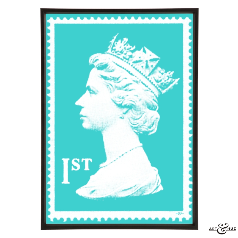 First Class Postage Stamp stylish pop art print by Art Hue Art