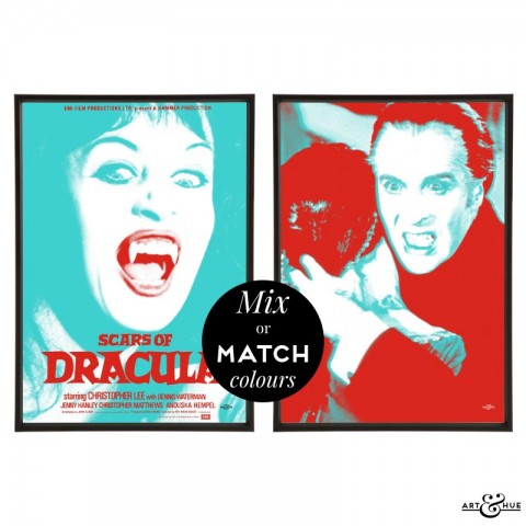 Scars of Dracula Pair of stylish Pop Art prints | Art & Hue