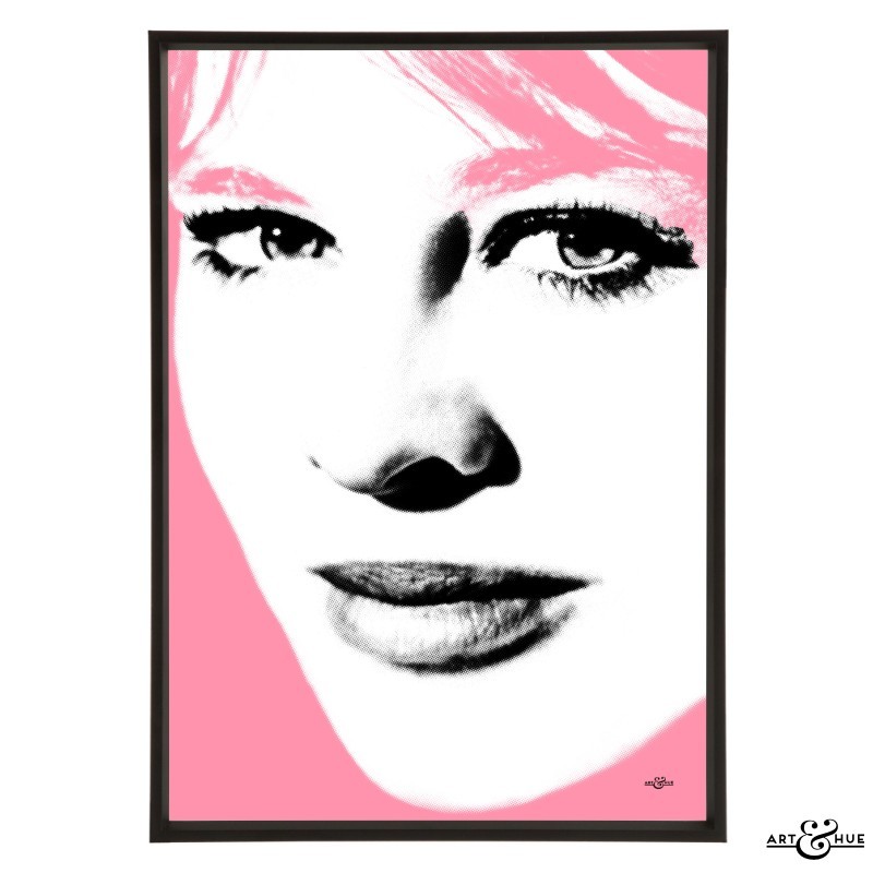 Julie Christie Face - Stylish Pop Art by Art & Hue | Art & Hue