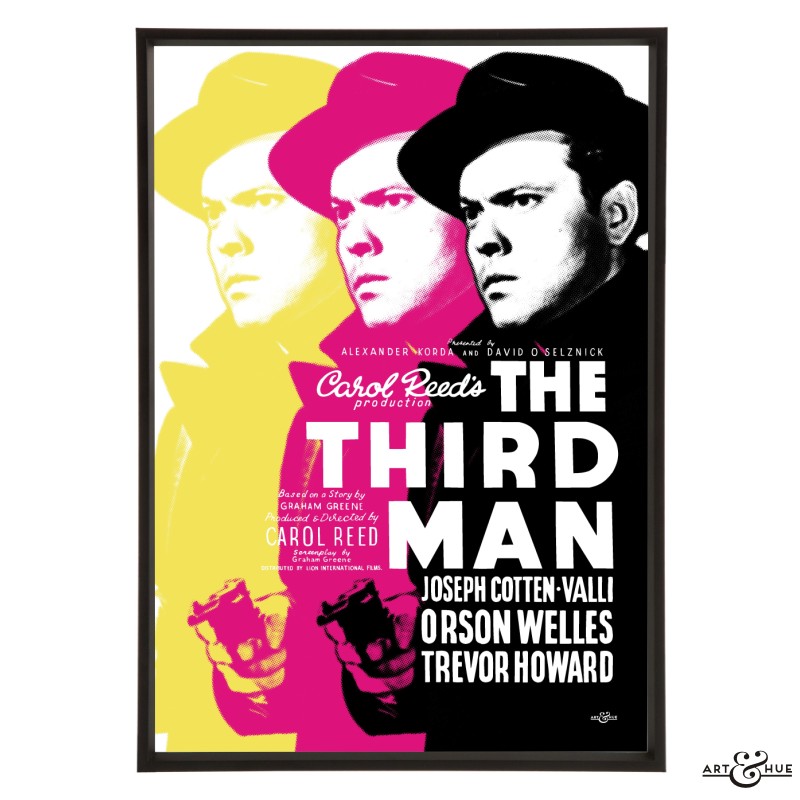 The Third Man stylish pop art by Art &; Hue