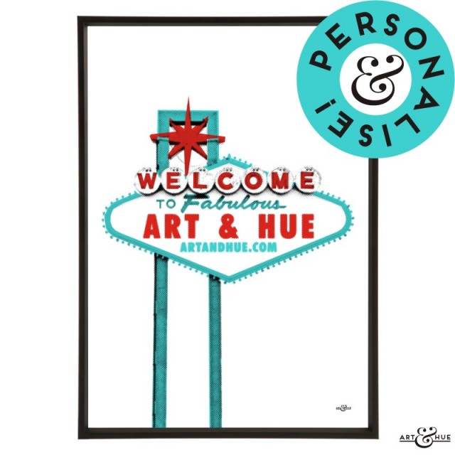 Las Vegas - Stylish Pop Art - Bespoke & Custom Art | Art & Hue