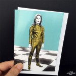 Chess Board Greeting Card The Avengers Emma Peel Diana Rigg Scale