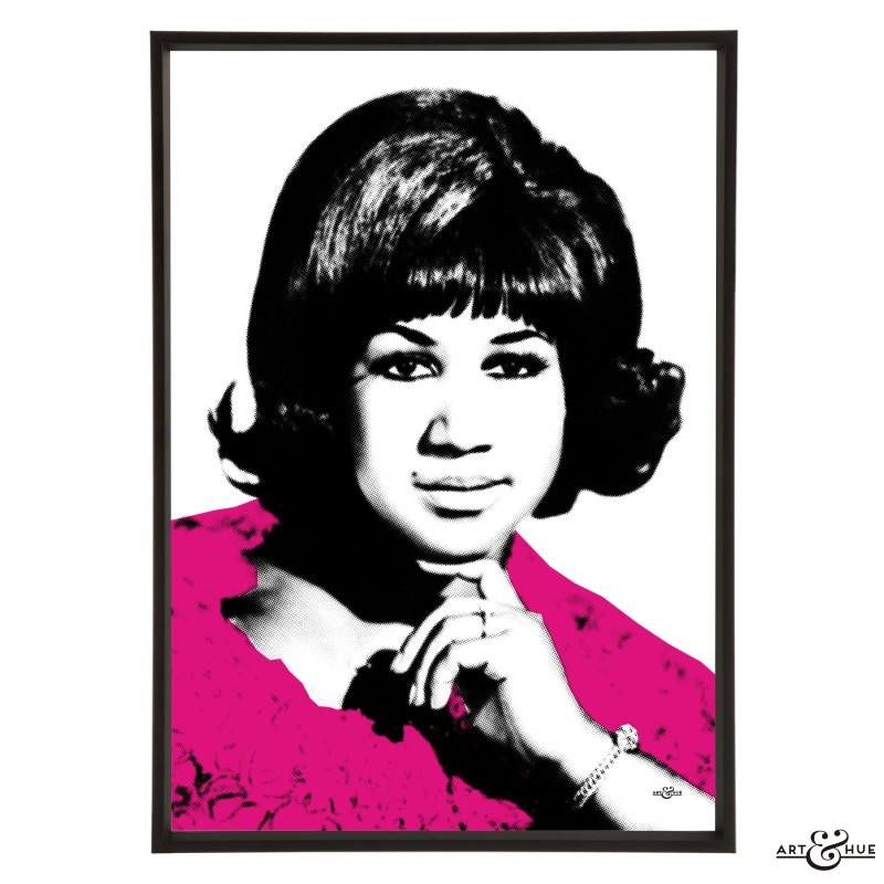 queen of soul stylish pop art print by Art & Hue