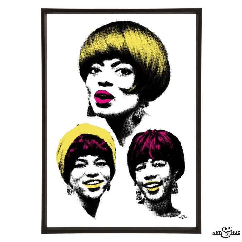 Diana Ross & The Supremes stylish pop art print by Art & Hue