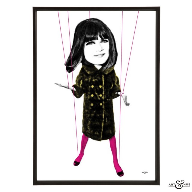 Sandie Shaw pop art print by Art & Hue
