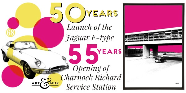 Jaguar E-Type & Charnock Richard M6 Motorway Service Station