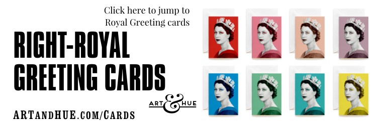 Right-Royal Greeting Cards by Art & Hue