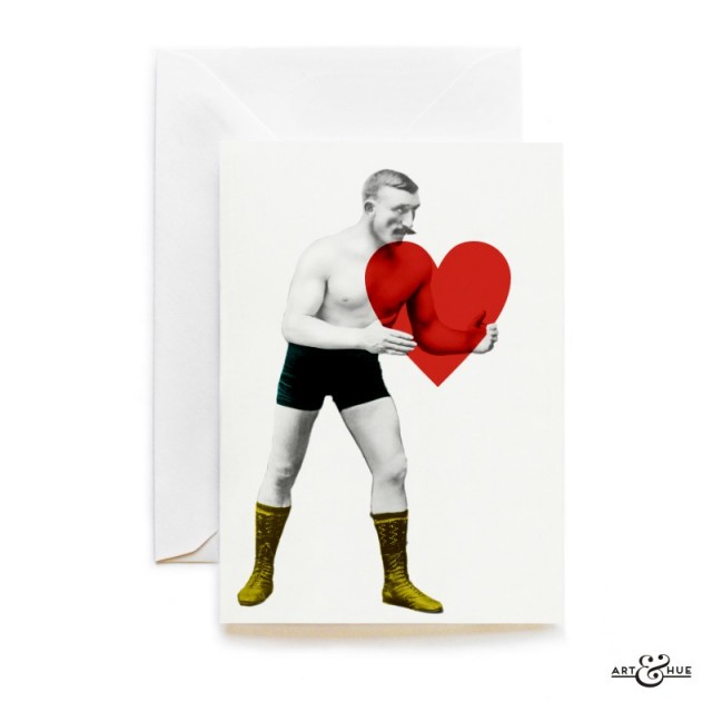 Love Strongman Heart card by Art & Hue