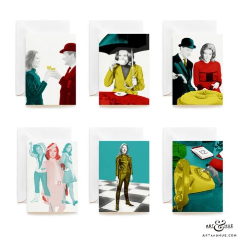 Group of 6 Greeting Cards with The Avengers