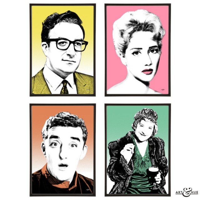 Two-Way Stretch group of pop art prints by Art & Hue