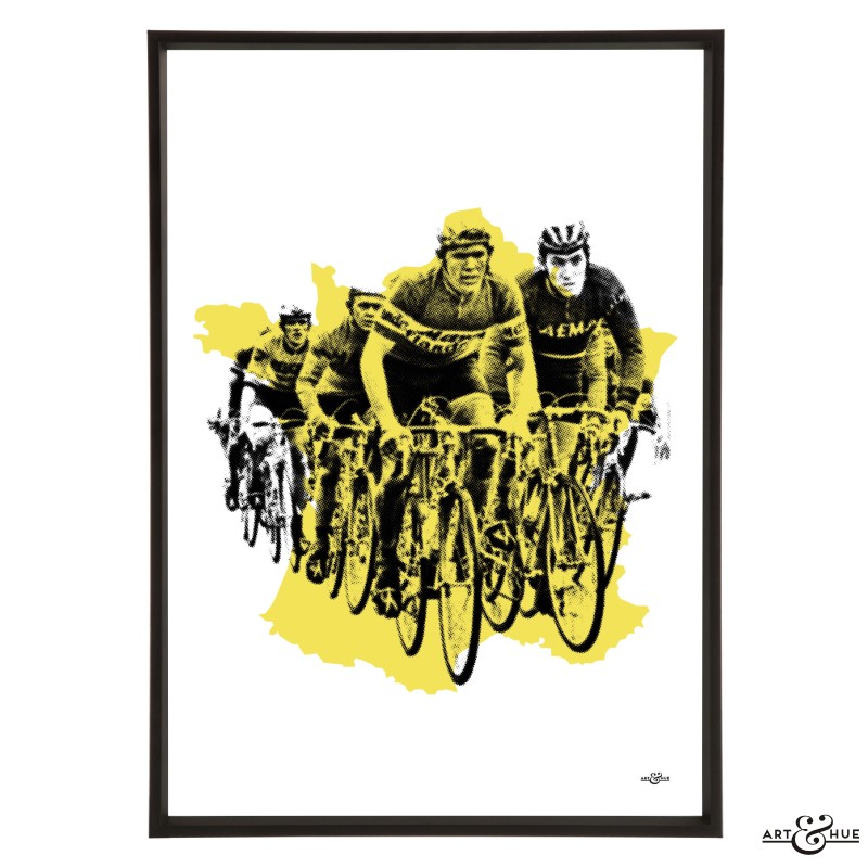 France Tour pop art print by Art & Hue