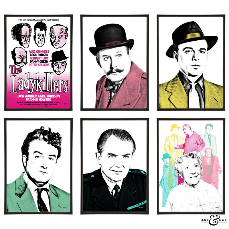 The Ladykillers group of stylish pop art prints by Art & Hue