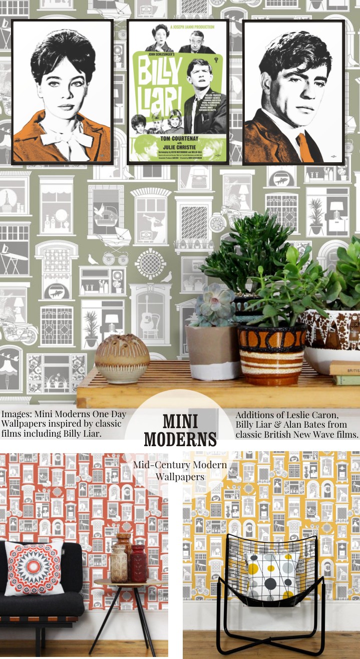 One Day Wallpaper by Mini Moderns