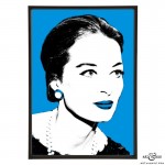 Capucine pop art print of The Pink Panther actress by Art & Hue