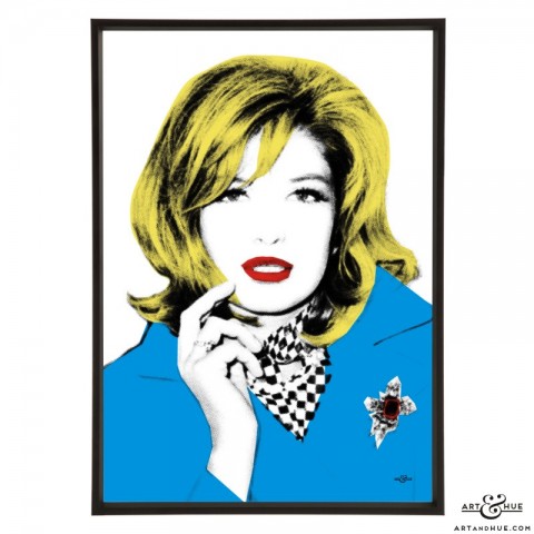 Monica Vitti pop art of the Modesty Blaise actress | Art & Hue