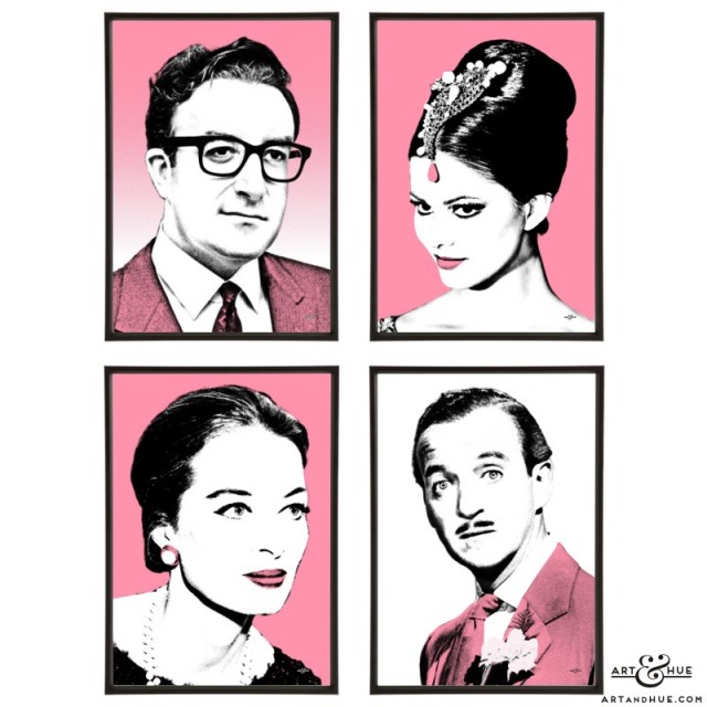 The Pink Panther Group of pop art prints by Art & Hue