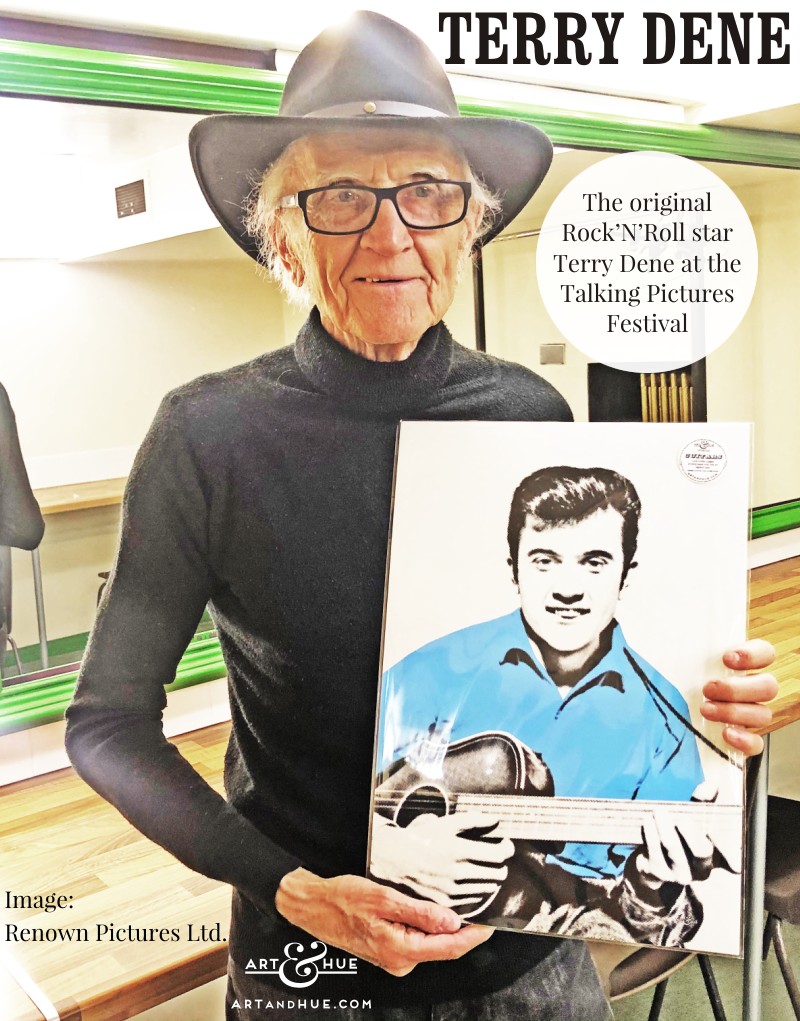 Terry Dene with pop art