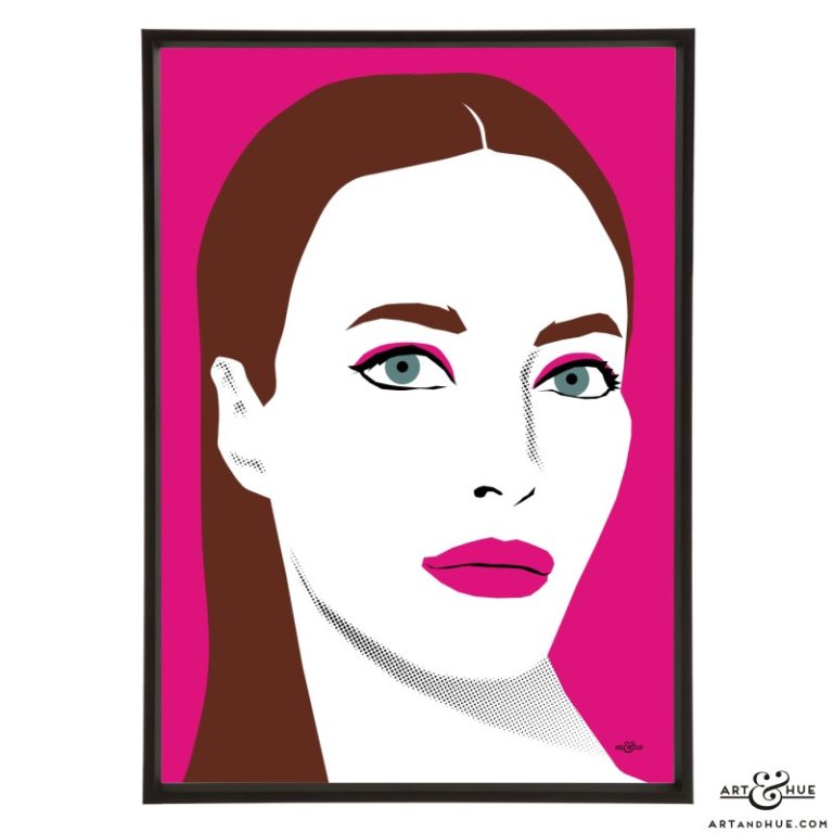 Christy Turlington - Stylish Supermodel Pop Art illustration | Art & Hue