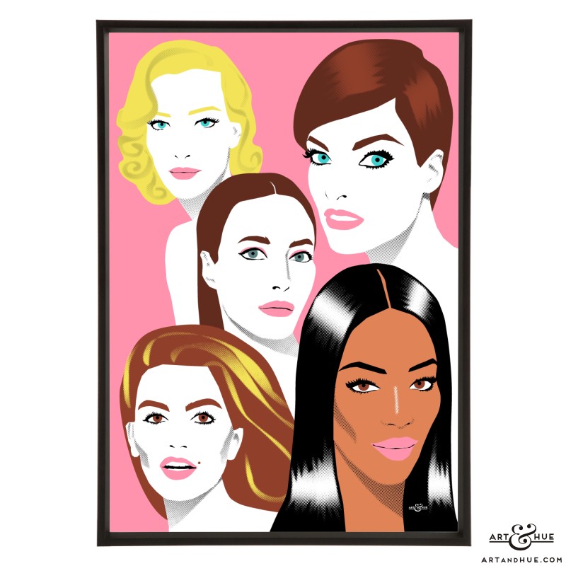 Cover Girls pop art print by Art & Hue