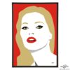 Kate Moss stylish pop art illustration by Art & Hue