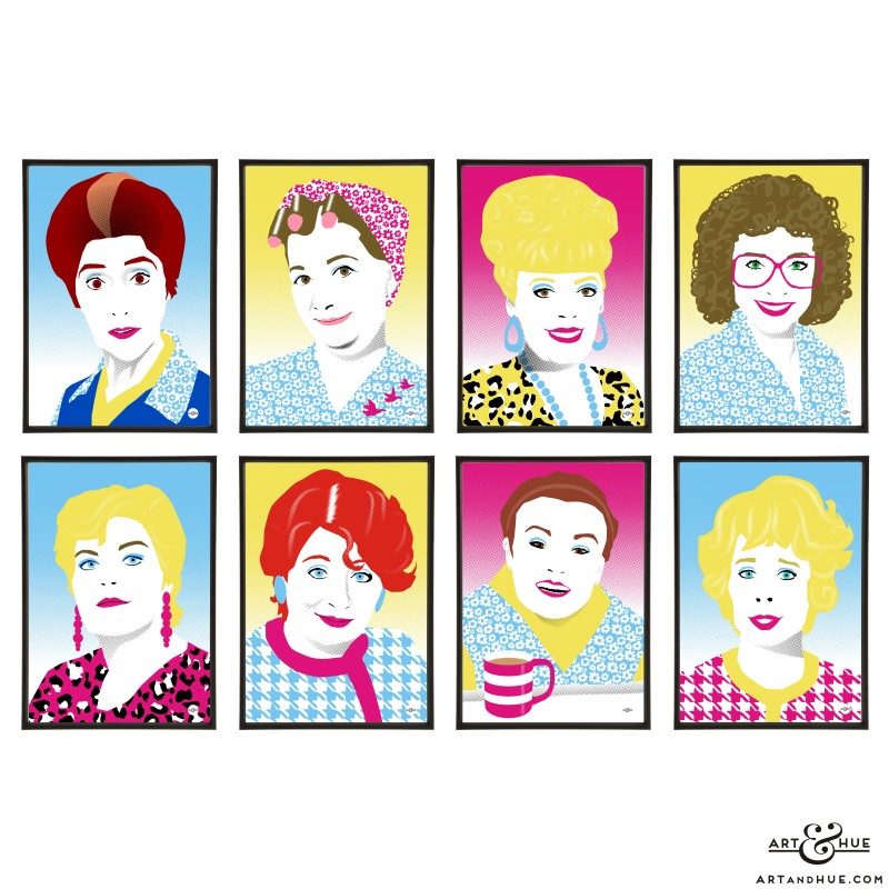 Soap Icons group of pop art prints by Art & Hue