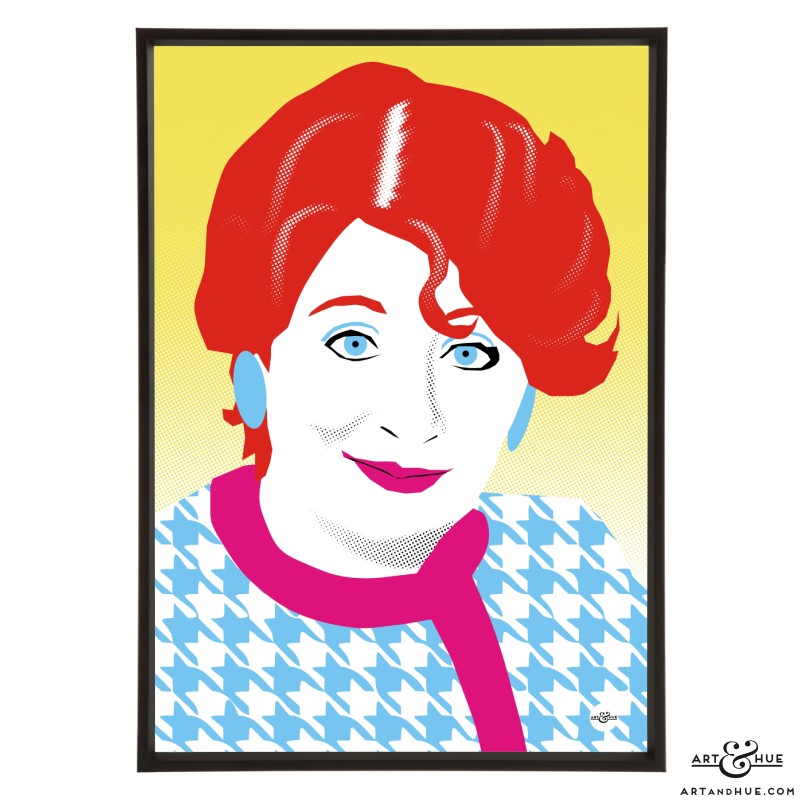 Victoria Wood Pop Art print by Art & Hue