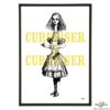 Curiouser & Curiouser pop art print by Art & Hue