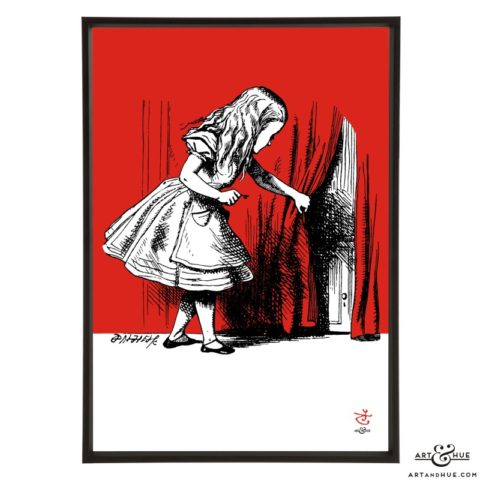 Curtain Alice pop art print by Art & Hue