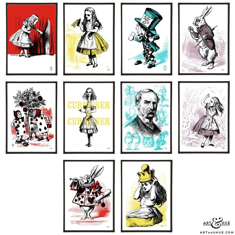 Alice pop art group of prints by Art & Hue