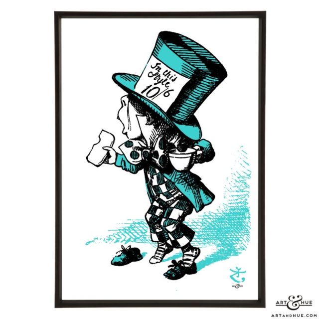 Mad Hatter pop art print by Art & Hue