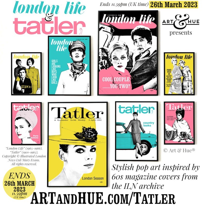 Art & Hue presents London Life & Tatler pop art prints