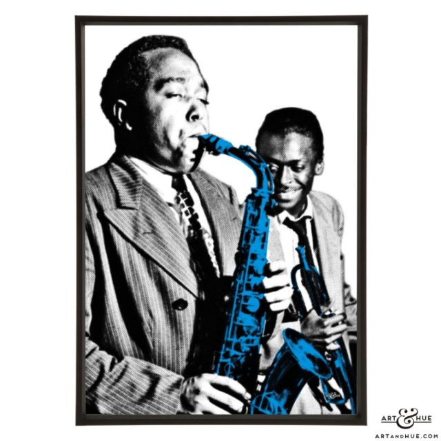 Charlie Parker & Miles Davis pop art prints by Art & Hue