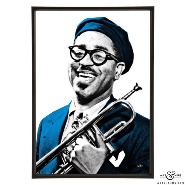 Dizzy Gillespie pop art prints by Art & Hue