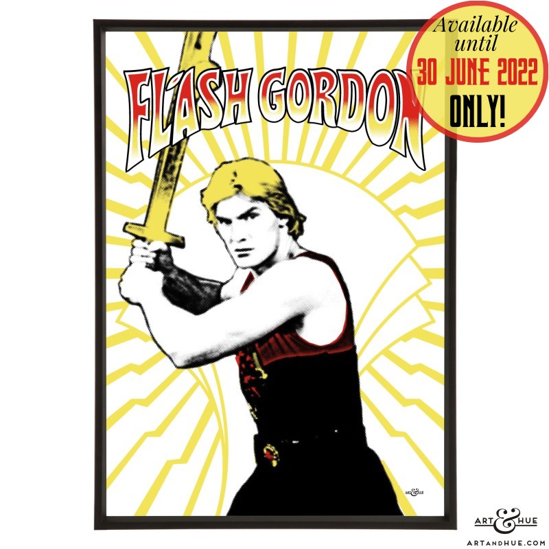 Flash Gordon pop art with Sam J Jones by Art & Hue