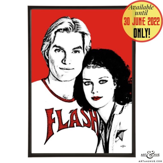Flash & Dale pop art with Sam J. Jones & Melody Anderson in Flash Gordon by Art & Hue
