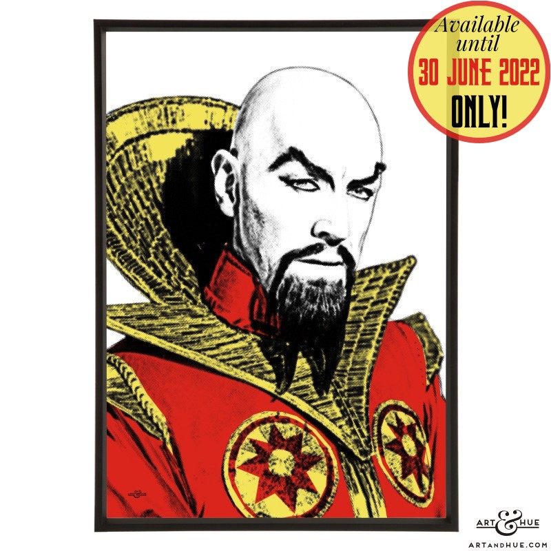 Ming the Merciless pop art with Max von Sydow in Flash Gordon by Art & Hue