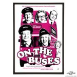 On the Buses film poster stylish pop art print by Art & Hue