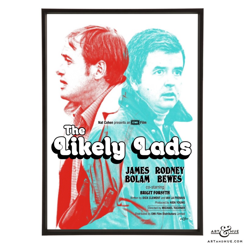 The Likely Lads film poster pop art print by Art & Hue