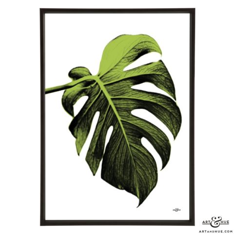 Leaf stylish pop art print by Art & Hue
